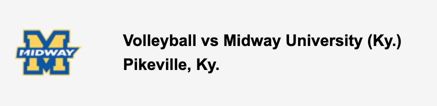 Volleyball vs Midway University (Ky.)