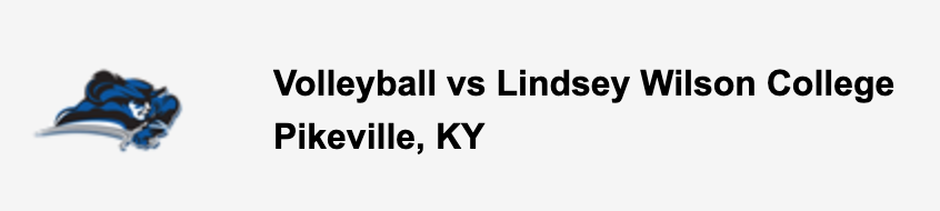 Volleyball vs Lindsey Wilson College