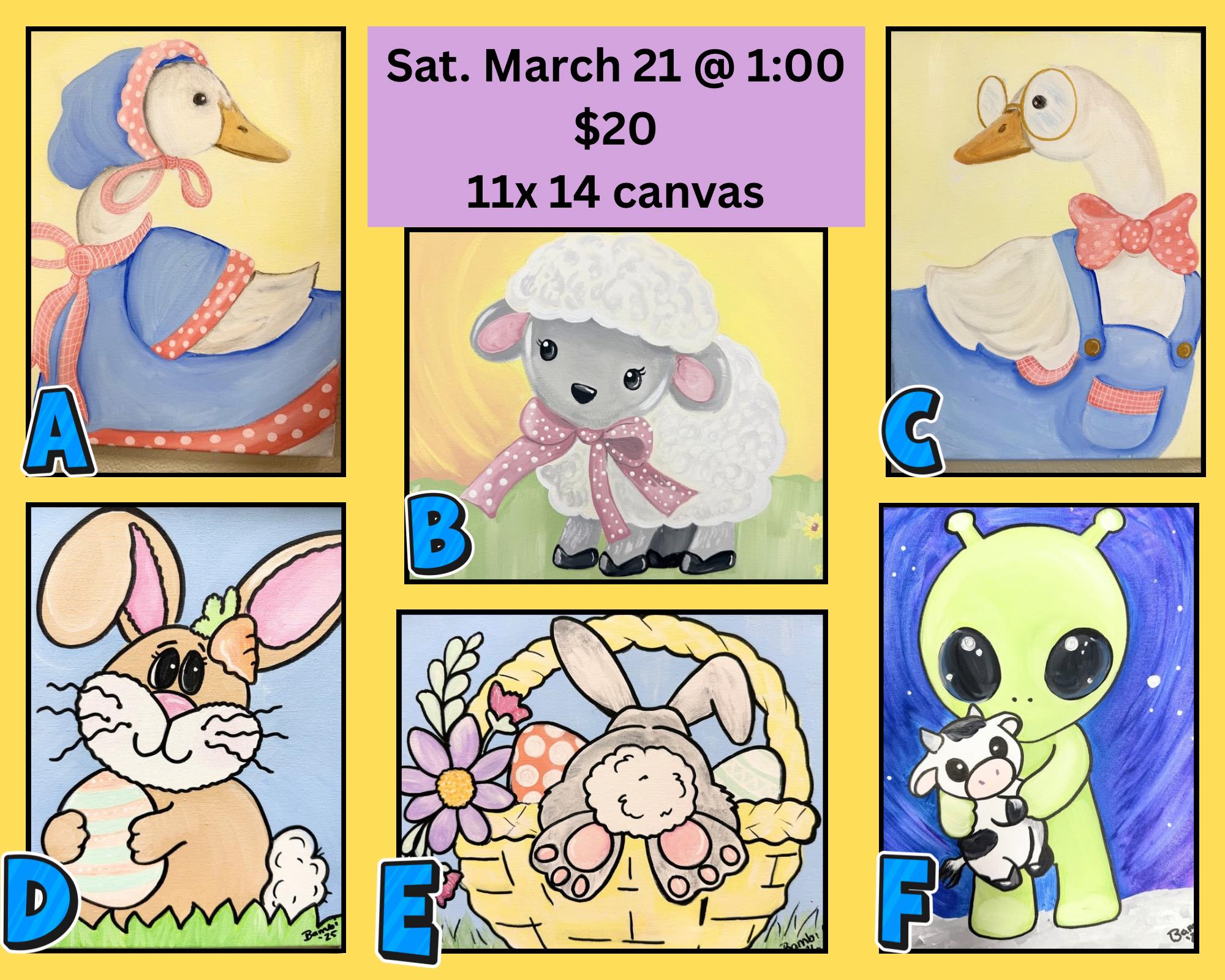 family paint class march 21